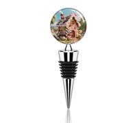 Candy House Bouchon de bouteille de vin décoratif réutilisable pour bar, fête de vacances pour garder les vins frais, convient aux bouteilles standard