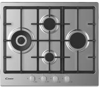 Candy Idea CHG6D4WX Table de cuisson à gaz encastrable, 4 brûleurs, inox
