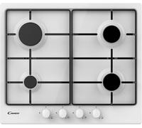 Candy Idea CHW6BRWW Table de cuisson encastrable, 59 cm, gaz, 4 brûleurs, blanc