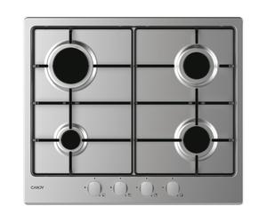 Candy Idea CHW6BRX Acier inoxydable Intégré 60 cm Gaz 4 zones