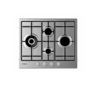 Candy Idea CHW6D4WX Plaque de cuisson encastrable 60 cm Gaz 4 feux Inox