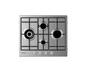 Candy Idea CHW6D4WX Plaque de cuisson encastrable 60 cm Gaz 4 feux Inox