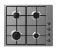 Candy CHW6LBX Acier inoxydable Intégré (placement) Gaz 4 zone(s)