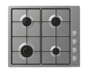 Candy Idea CHW6LX Acier inoxydable Intégré 60 cm Gaz 4 zones