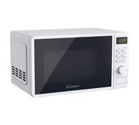 Candy Idea CMGA20SDLWLI Four Micro-ondes Gril 700W 20L Digital, Fonctions Gril et Décongélation, 8 Menus Auto, Cuisson Express, Plateau Tournant, 5 Niveaux de Puissance, Grille Métal, Blanc & Noir