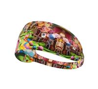 Candy Land 2 Bandeau élastique pour exercice, évacuation de l'humidité pour basket-ball, course à pied, tennis et tous les sports