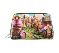 Candy Land 2 Organiseur de maquillage portable pour femme, doré, Taille unique, Trousse de toilette
