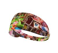 Candy Land Bandeau élastique ultra doux respirant pour le sport, la course à pied, les activités de plein air