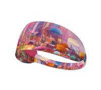 Candy Land Bandeau élastique ultra doux respirant pour le sport, la course à pied, les activités de plein air