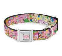 Candy Land Collier pour chien avec boucle de ceinture de sécurité