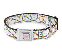 Candy Land Collier pour chien avec boucle de ceinture de sécurité