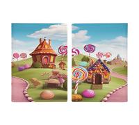 Candy Land Étui de passeport ultra fin en cuir synthétique pour documents de voyage compact de qualité supérieure pour passeport international américain pour homme et femme