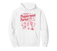 Candy Land Greetings from The Peppermint Forest Retro Poster Sweat à Capuche