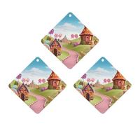Candy Land Lot de 3 désodorisants pour voiture, maison, bureau, style noir