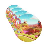Candy land Lot de 4 cartes parfumées à suspendre pour voiture, aromathérapie, armoire, salle de bain, voiture, miroir intérieur
