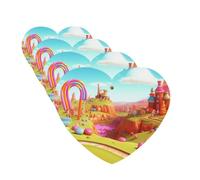 Candy land Lot de 4 cartes parfumées à suspendre pour voiture, aromathérapie, armoire, salle de bain, voiture, miroir intérieur