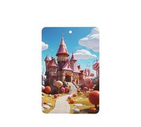 candy land Lot de 4 désodorisants de voiture durables pour homme et femme - Tablettes d'aromathérapie à suspendre - Carte parfumée - Pendentif de rétroviseur