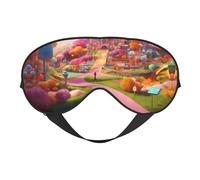 Candy Land Masque de sommeil léger pour les yeux Idéal pour le voyage, le yoga, le camping, la relaxation en plein air