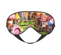 Candy Land Masque pour les yeux respirant pour le camping, la méditation, le yoga