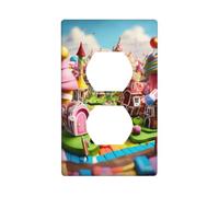 Candy Land Plaque murale pour appareil receptacle avec impression Duplex