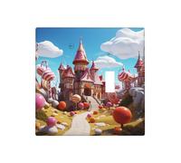 Candy land Plaques murales décoratives pour interrupteur 2 interrupteurs - Plaque d'interrupteur électrique en thermoplastique - Vis incluses