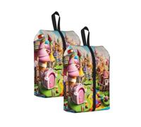 Candy Land Sac de rangement pour chaussures de voyage unisexe léger et portable, 2 pièces., One Size, Organiseur de sac