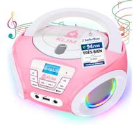 Candy Lecteur CD Enfant - Radio FM - Haut-Parleurs - Piles Incluses