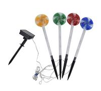 Candy Lumières de Chemin de Noël IP44 étanches à LED pour décoration de Noël, extérieur, Jardin, Cour, Porche, clôture, lumière colorée en Plastique 360 g