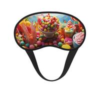 Candy Masque de sommeil pour homme et femme - Masque occultant pour dormir - Masque doux et respirant pour le sommeil, la sieste, le bureau