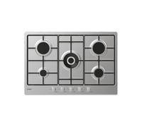 Candy Moderna CHW74WX Plaque de cuisson à gaz encastrable en acier inoxydable 75 cm 5 brûleurs
