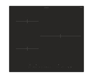 Candy Moderna CI633MCBB Plaque à induction, 3 zones, 60 cm, 9 niveaux de puissance et booster, 7,2 kW, commandes coulissantes, indicateur de chaleur, verrouillage de sécurité, alerte surchauffe et