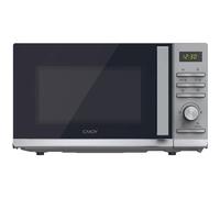 Candy Moderna CMWA23TNDS Four Micro-ondes 900W 23L Digital, Fonction Décongélation, 14 Menus Automatiques, Plateau Tournant en Verre, 11 Niveaux de Puissance, Cuisson Express, Sécurité Enfant, Argent