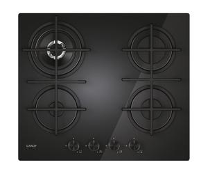 Candy Moderna CVG6BR4WTB Noir Encastrable 60 cm Gaz 4 Brûleurs