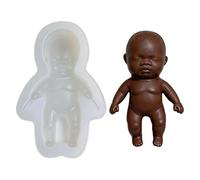 Candy Molds Silicone, Nonstick Doll Baking Tool, 4.84x3.43x1.34 Inch Chocolate Form with Flexible Release System, Food Grade Craft Mold, Dessert Shaping Accessory for Cake Fondant Cookie Home Kitchen
