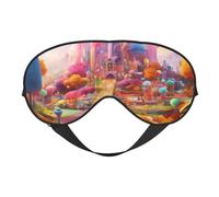 Candy Paradise Masque occultant double face avec sangle réglable pour les yeux