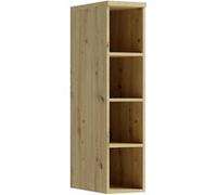CANDY Petite bibliothèque 4 cases 25x103 cm en bois design moderne épuré Blanc cassé Blanc cassé