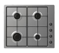 Candy CHW6LBX Acier inoxydable Intégré (placement) Gaz 4 zone(s)