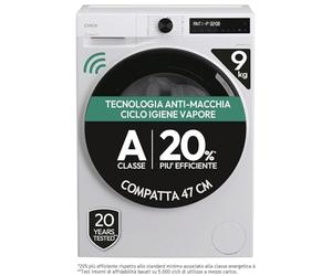 Candy ProWash 500 BR 49SBL8-S Machine à laver 9 kg 1400 tr/min Écran numérique Connectivité WiFi 16 Cycles Moteur Inverter Fonction de démarrage différé 24h Sécurité Enfant Tambour 52,5 cm 72