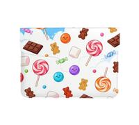 Candy Rain Housse de protection en cuir PU pour ordinateur portable 13" pour MacBook, sac d'ordinateur fin pour voyage quotidien