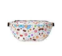 Candy Rain Sac banane de course à pied sans rebond pour salle de sport, sac banane étanche avec sangle réglable
