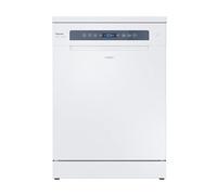 Candy Rapidò CF 5C7F1W Lave-vaisselle, 60 cm, 15 services, digital, Wi-Fi, 8 programmes, moteur inverseur, départ différé 1 à 23H, affichage sel et rinçage, troisième plaque, 47 dB, blanc