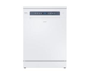 Candy Rapidò CF 5C7F1W Lave-vaisselle, 60 cm, 15 services, digital, Wi-Fi, 8 programmes, moteur inverseur, départ différé 1 à 23H, affichage sel et rinçage, troisième plaque, 47 dB, blanc