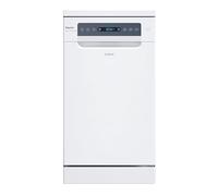 Candy Rapidò CF0C7SB0FW Lave-vaisselle, 45 cm, 10 services, numérique, Wi-Fi, 8 programmes, technologie antibactérienne, 47 dB, indicateur sel et rinçage, panier supérieur réglable, départ différé