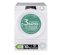 Candy RapidÓ RO EH10N3TE-S, Séchoir 10 kg à pompe à chaleur, moteur onduleur, programme de repassage facile, connexion Wi-Fi + BLE, 85 x 59,6 x 58,5 cm (H x L x P cm), Blanc