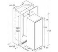 Candy CIL220EEN Réfrigérateur Encastré Porte Simple 197LT H.122CM Static E Et [EEK: F]