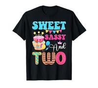 Candy Style Sweet Sassy Cadeau d'anniversaire pour Filles de 2 Ans T-Shirt