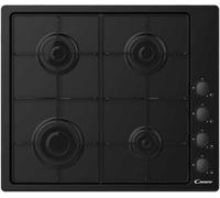 candy table de cuisson gaz 60cm 4 feux noir chw6lbb pop evo