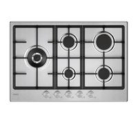 Candy CHG7WL4WTX Acier inoxydable Intégré 74.5 cm Gaz 5 zone(s)