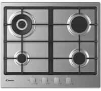Candy Timeless CHG6BR4WX Table de cuisson à gaz encastrable, 4 brûleurs, inox