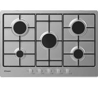 Candy Timeless CHW7X Table de cuisson à gaz encastrable, 4 brûleurs, inox